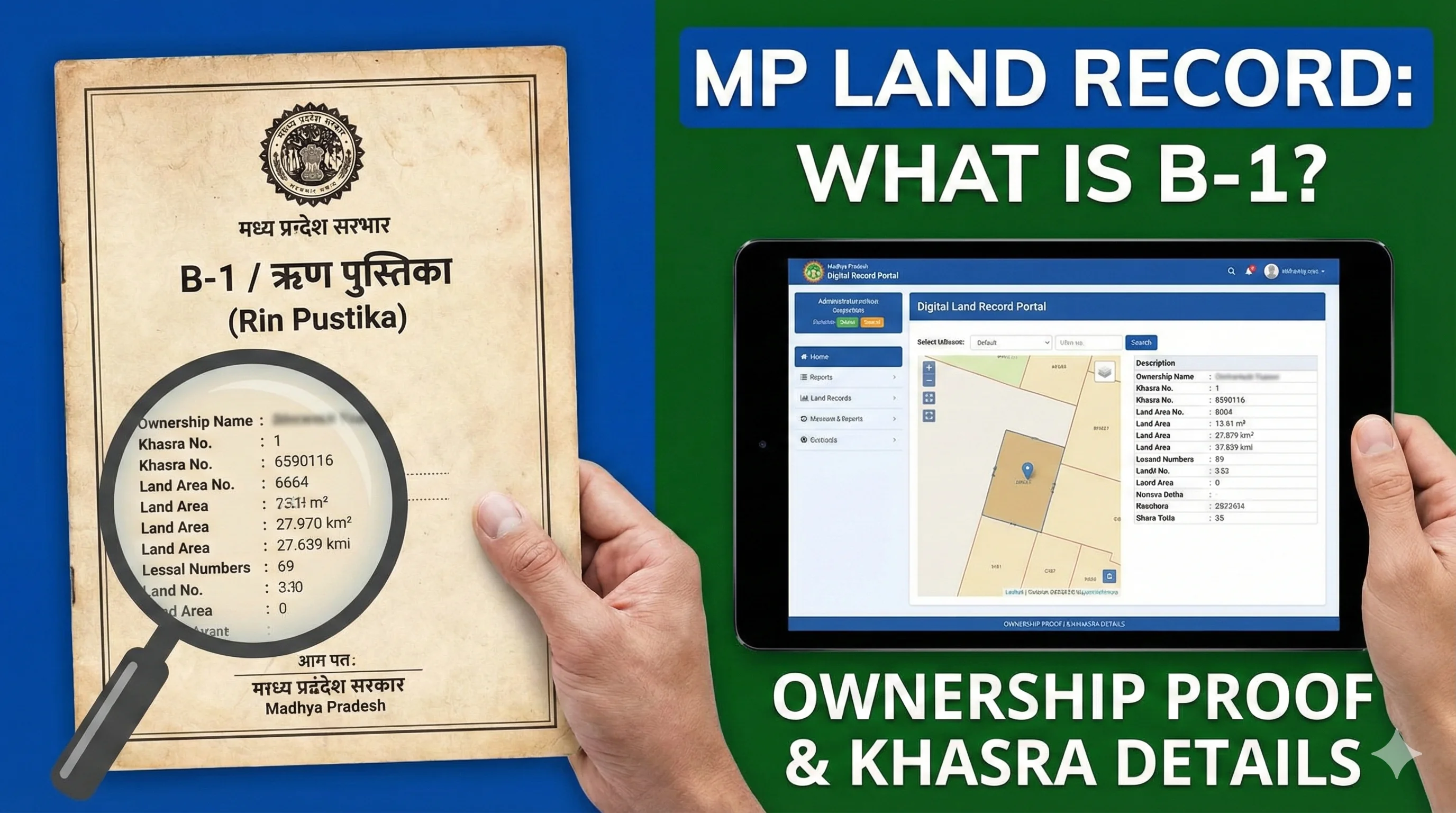 Certified Copy: B-1 और ऋण पुस्तिका (Rin Pustika) कैसे लें?