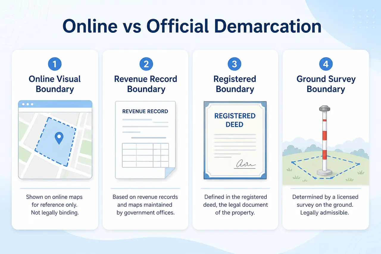 Plot Boundary vs Demarcation