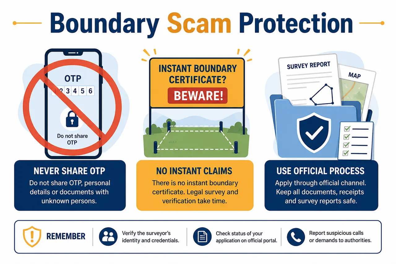 Plot boundary verification scam protection tips