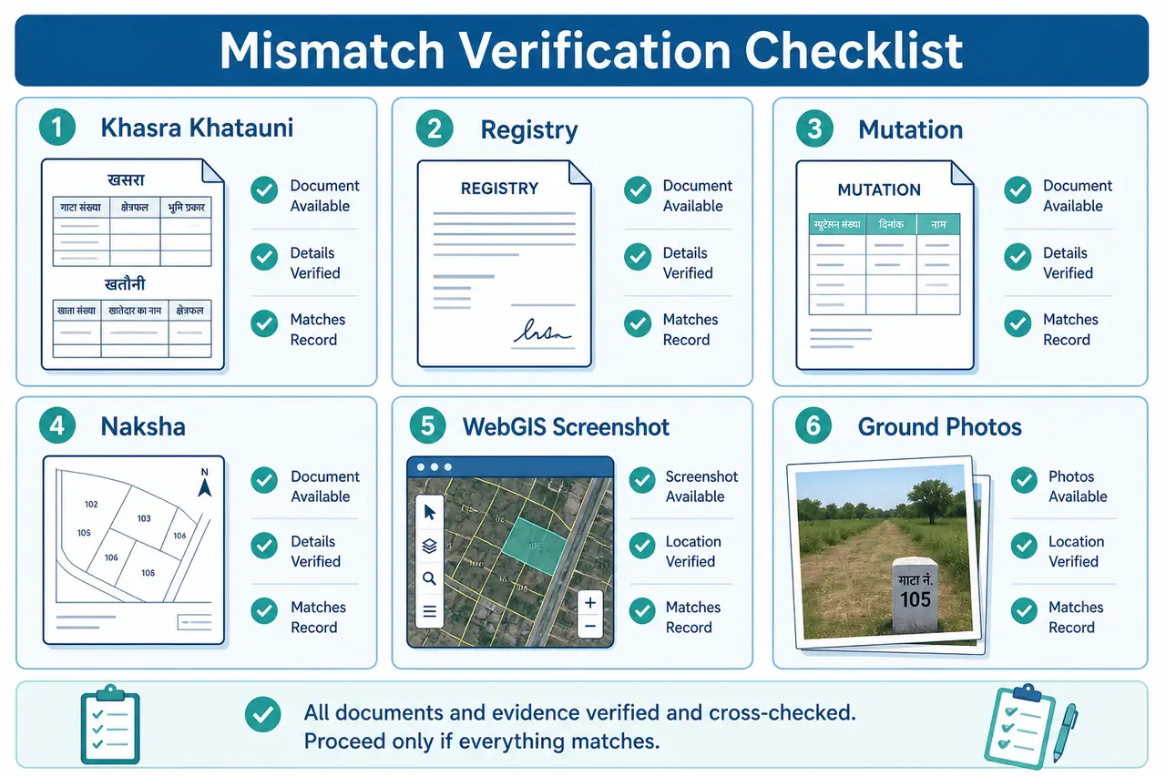 WebGIS boundary mismatch verification checklist